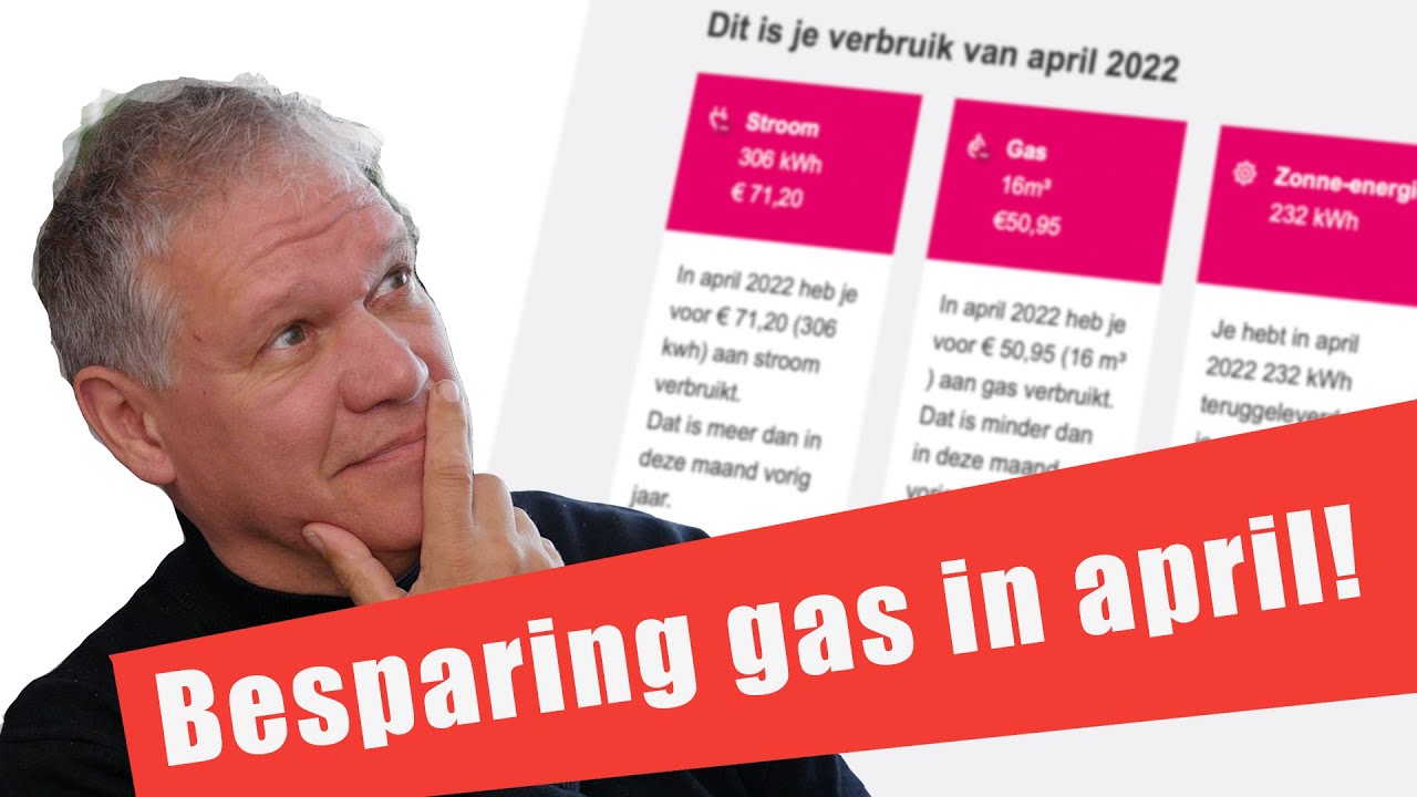 16. Gas besparing april. Door te verwarmen met airco!
