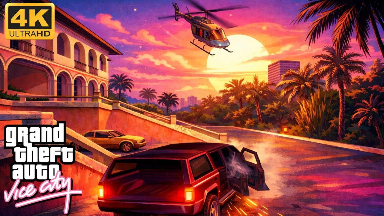 The FBI Raided the Vercetti Mansion! 🚨 6-Star Chase and Getting Busted #gtavicecity #policechase