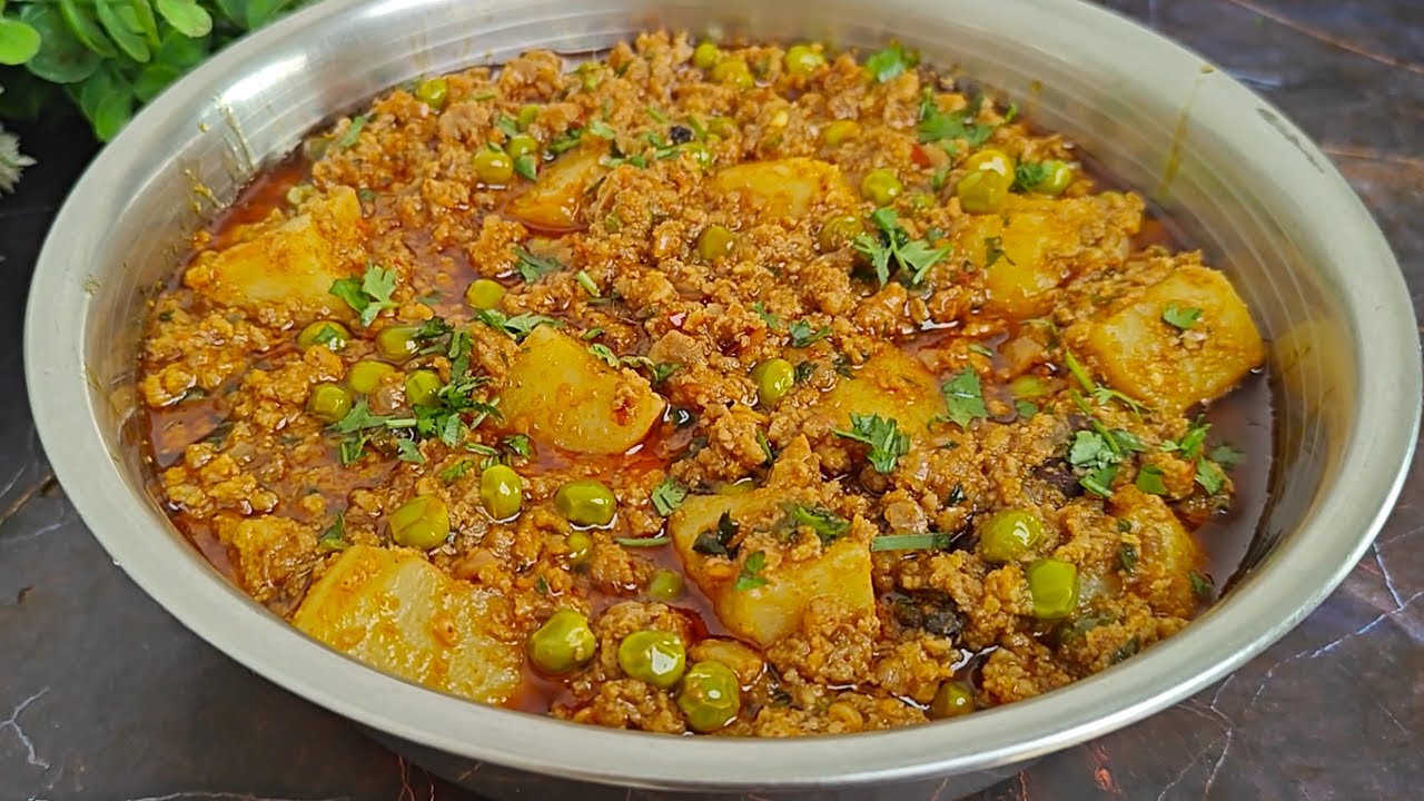 Aloo Matar Keema Recipe | Masala Keema Recipe | आलू कीमा