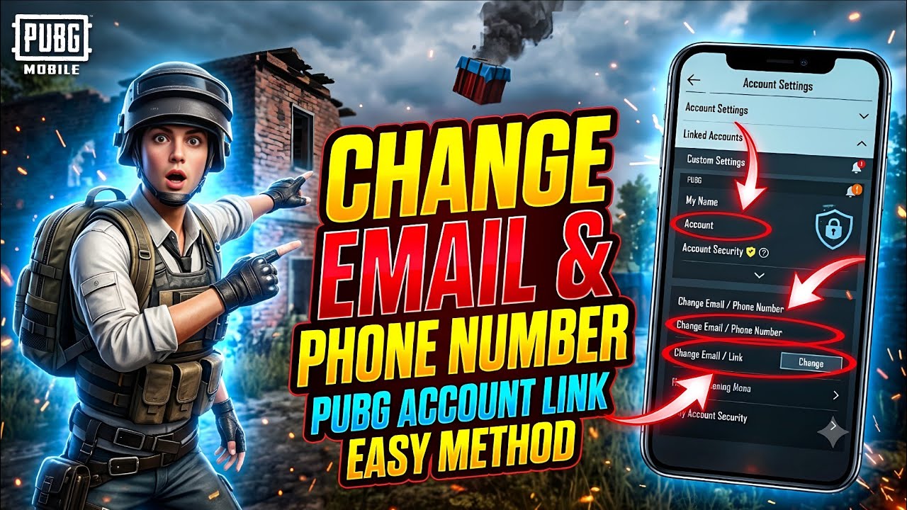 How to Add Email or Phone Number in PUBG Mobile 🔥 | PUBG Mobile Account Secure 2025