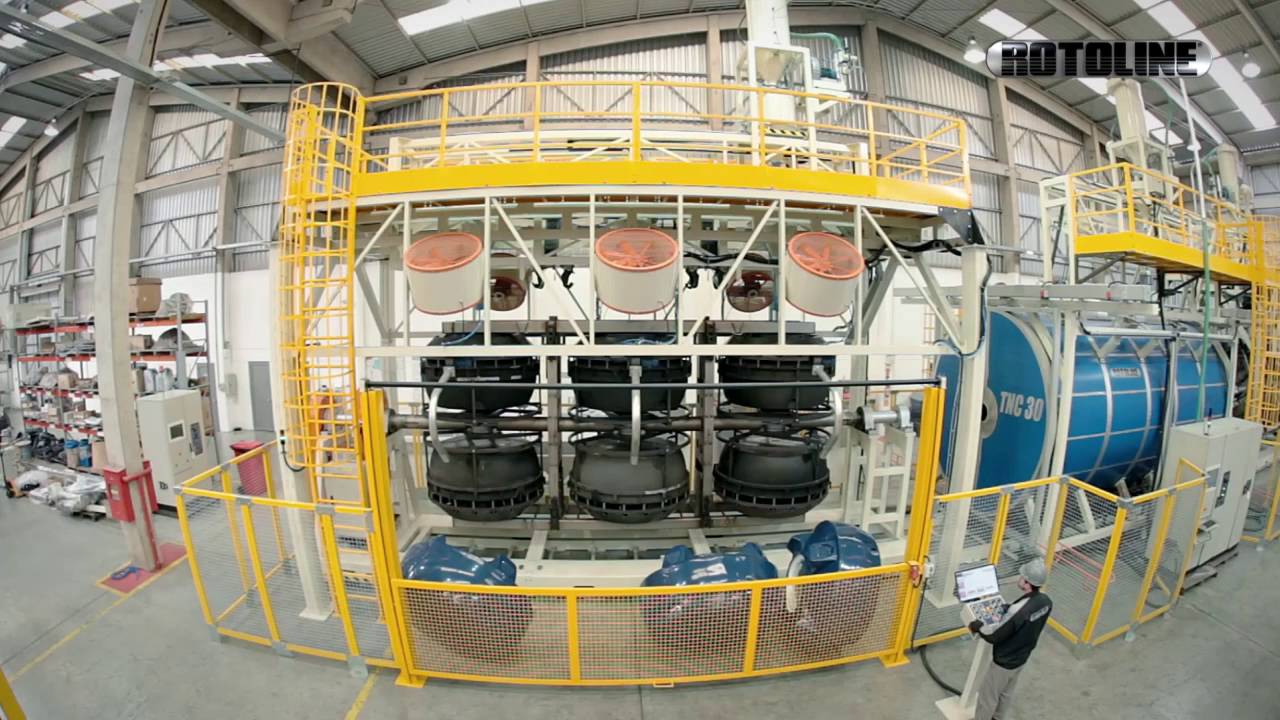Machine to produce Multi Layer rotomolded parts