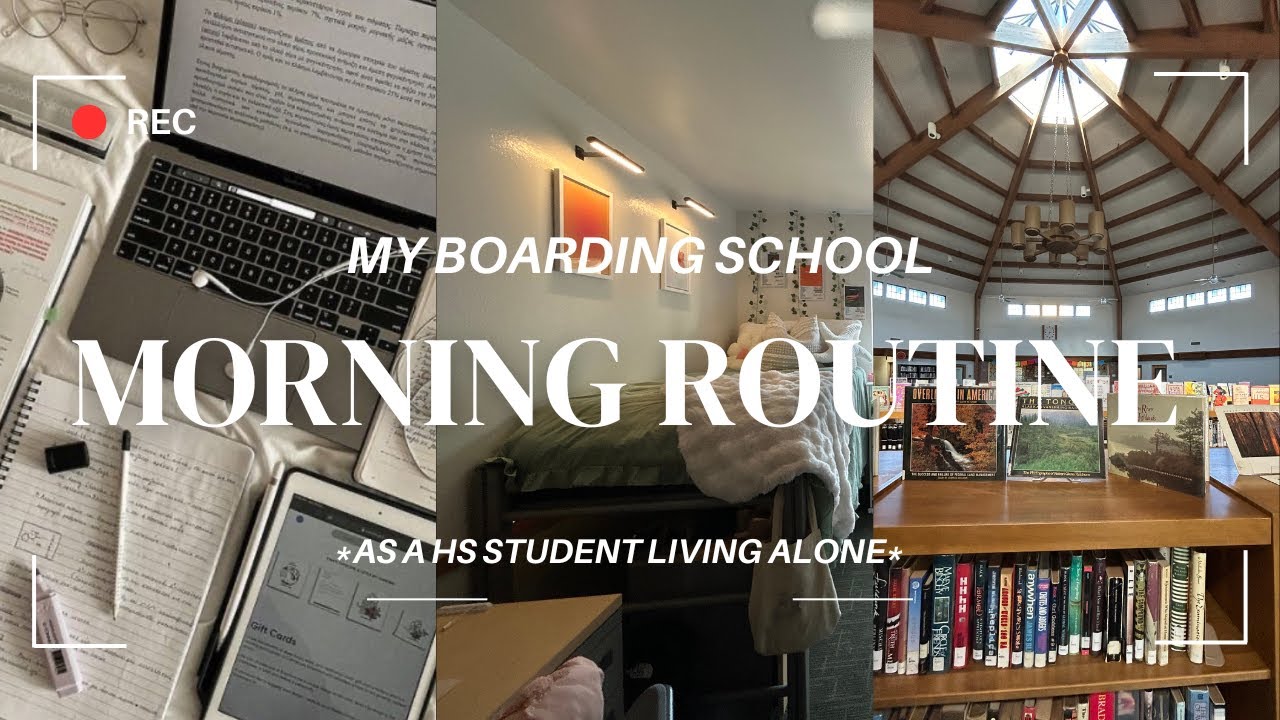 MY BOARDING SCHOOL MORNING ROUTINE | *as a HS student living alone* |