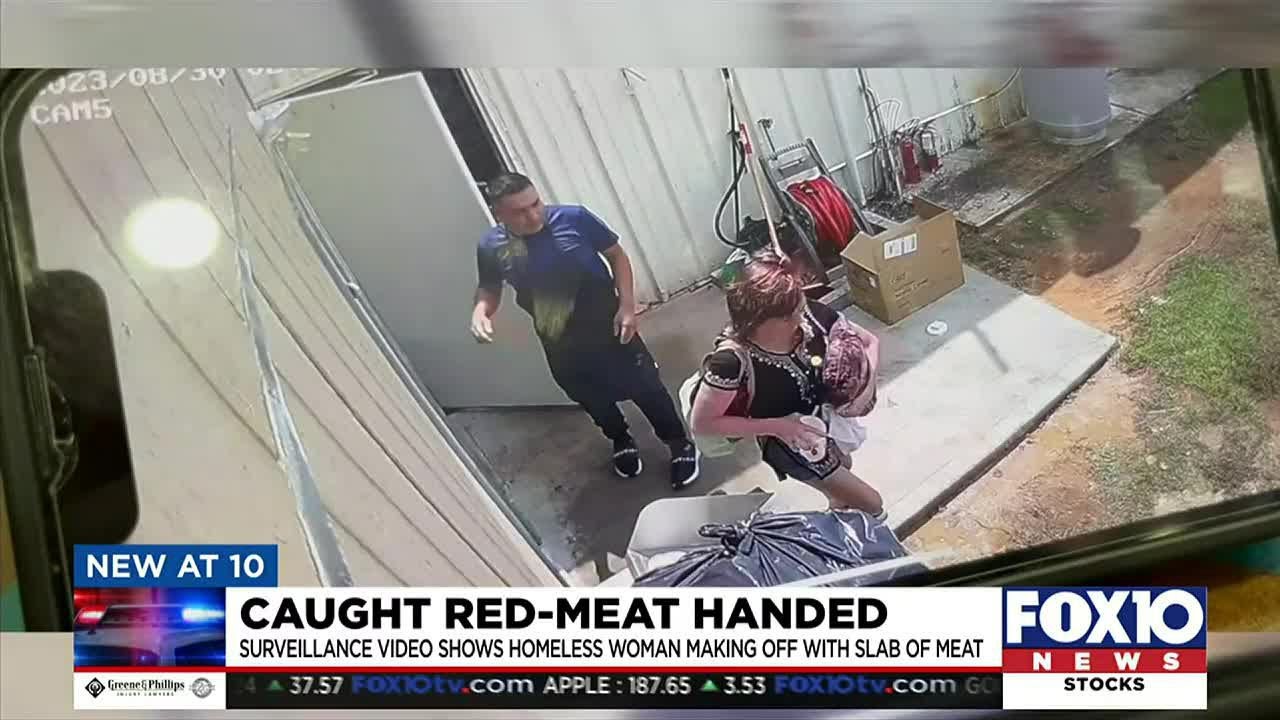 Woman arrested for stealing meat & throwing chemical on restaurant employee