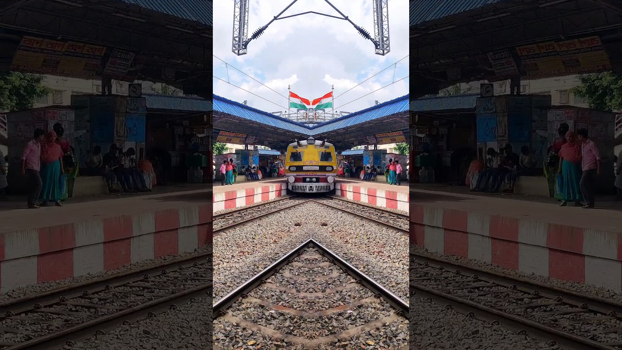 indian local train video l train tracks l railway l railgadi #train #railwaytrain #trainvideo #rail