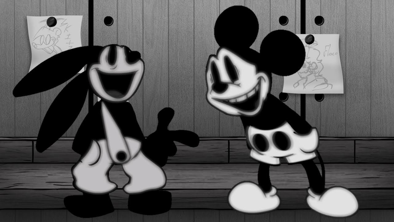 【FNF】Hunger Pangs but Oswald and Mickey Mouse sings it