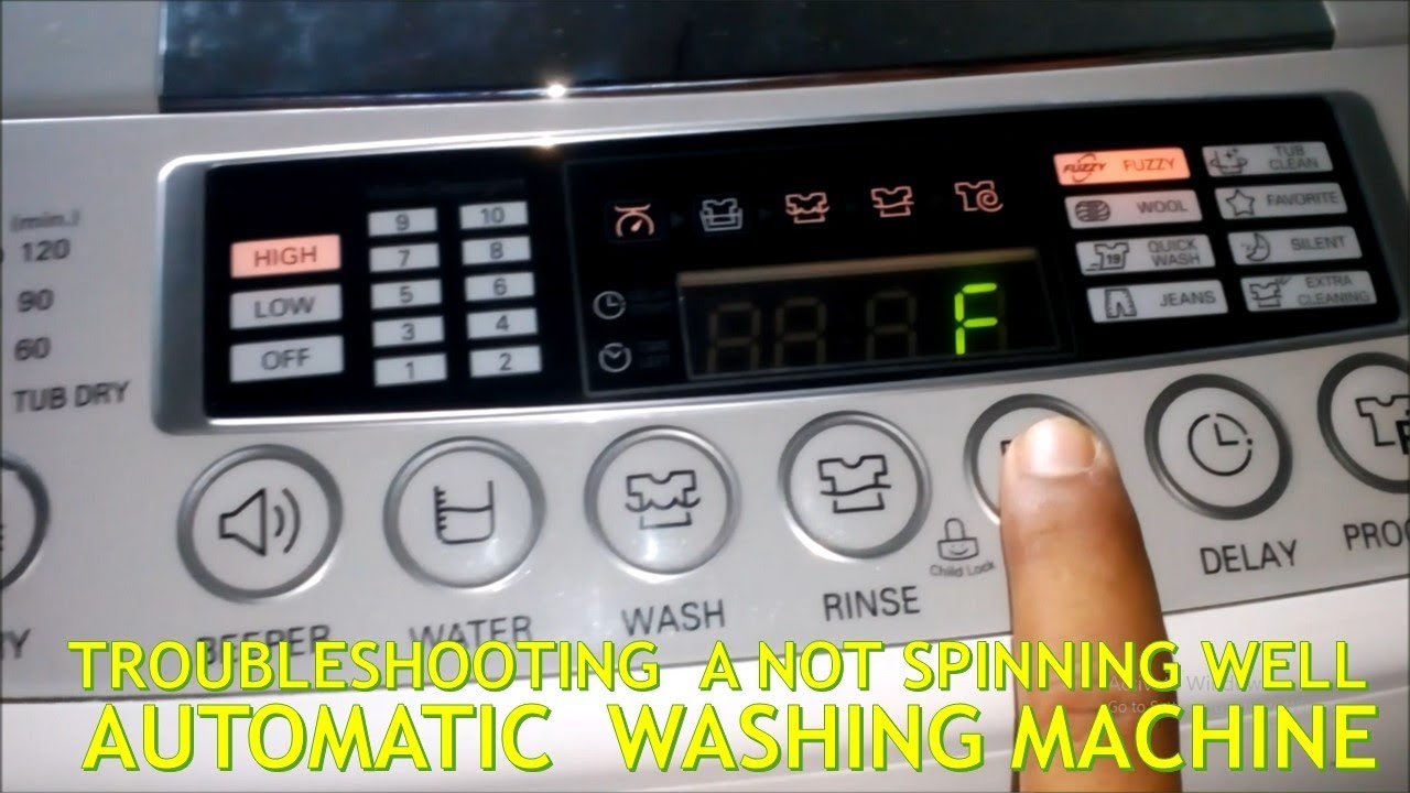 Automatic Washing Machine - Not Spinning well problrem / LG Top load