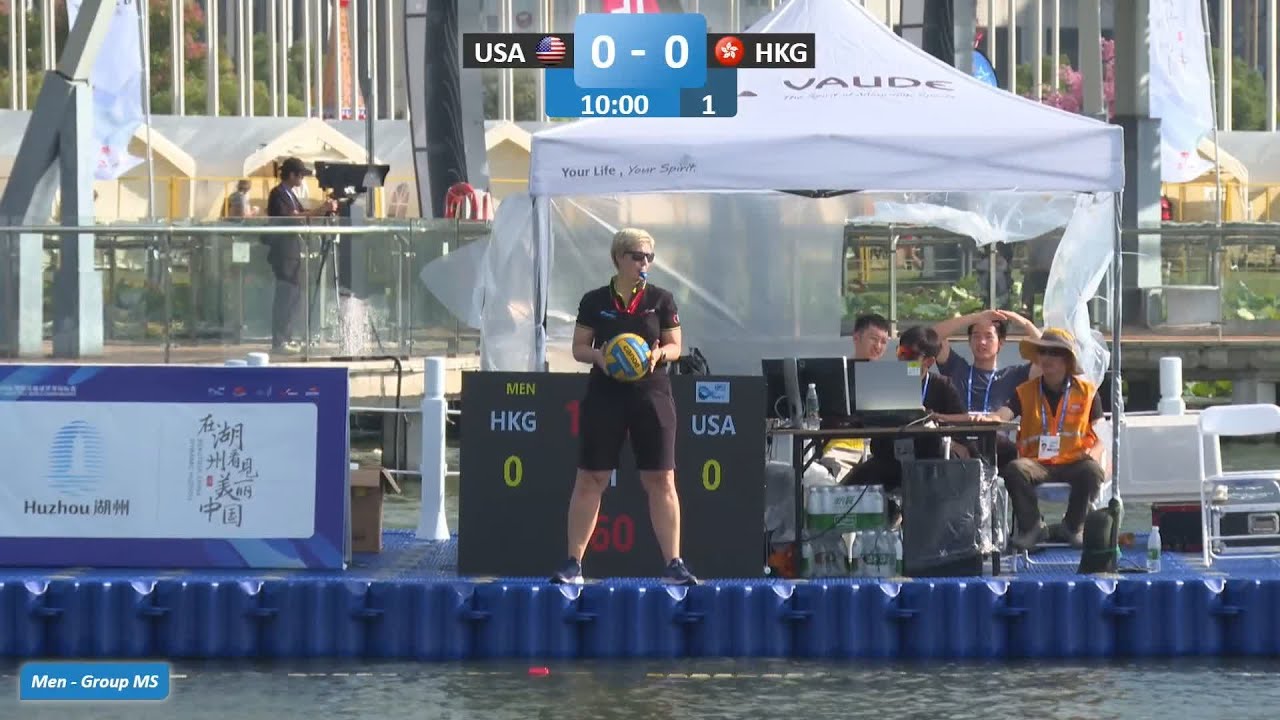 USA vs HKG Men Group MS / 2024 ICF Canoe-Kayak Polo World Championships Deqing China