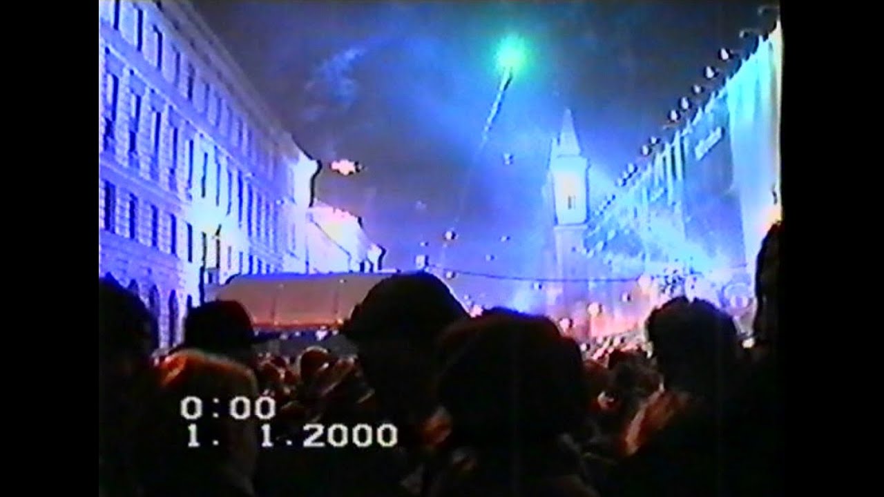 Millennium 1999 -  2000 Der Jahrtausendwechsel auf der Silvestermeile München Leopold Straße