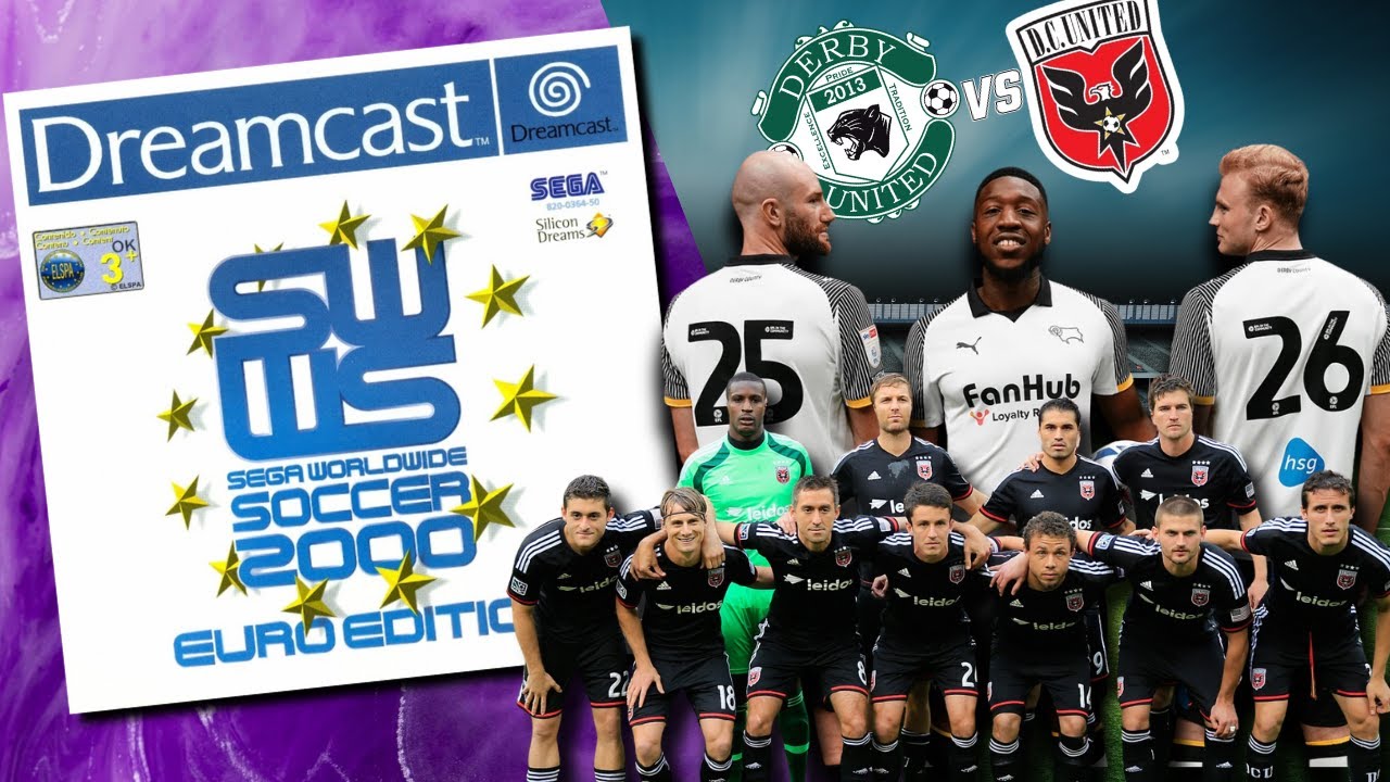 Sega Worldwide Soccer Euro Edition 2000 - DC United vs Derby - Gameplay (Dreamcast)