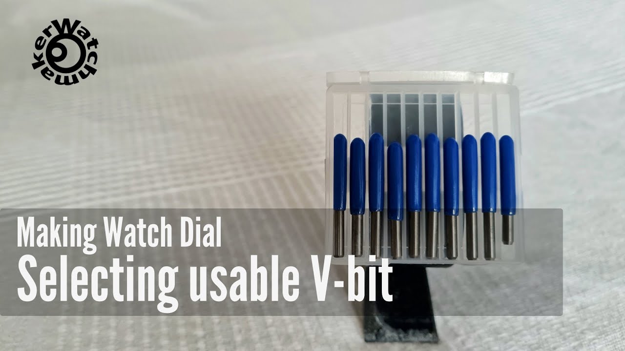 Selecting usable V-bit for Watch Dial Engraving (CNC3020)