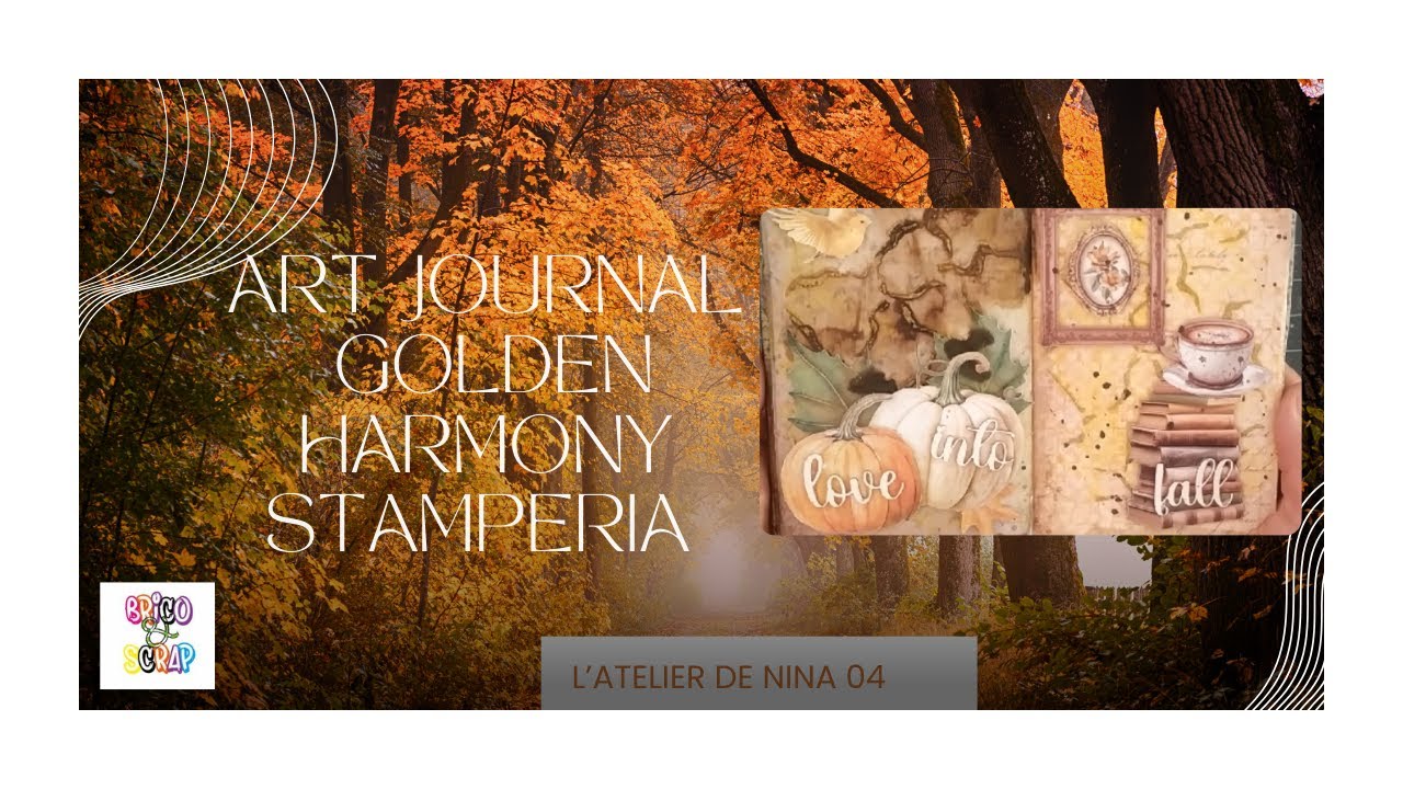 Art Journal #25 Golden Harmony ❤️@Stamperiainternational