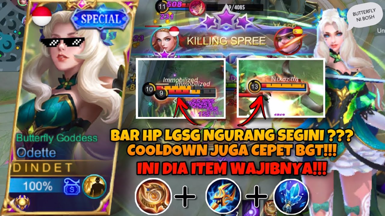 ITEM ODETTE TERSAKIT SEKALI COMBO + COOLDOWN CEPET!!! AUTO MODAR