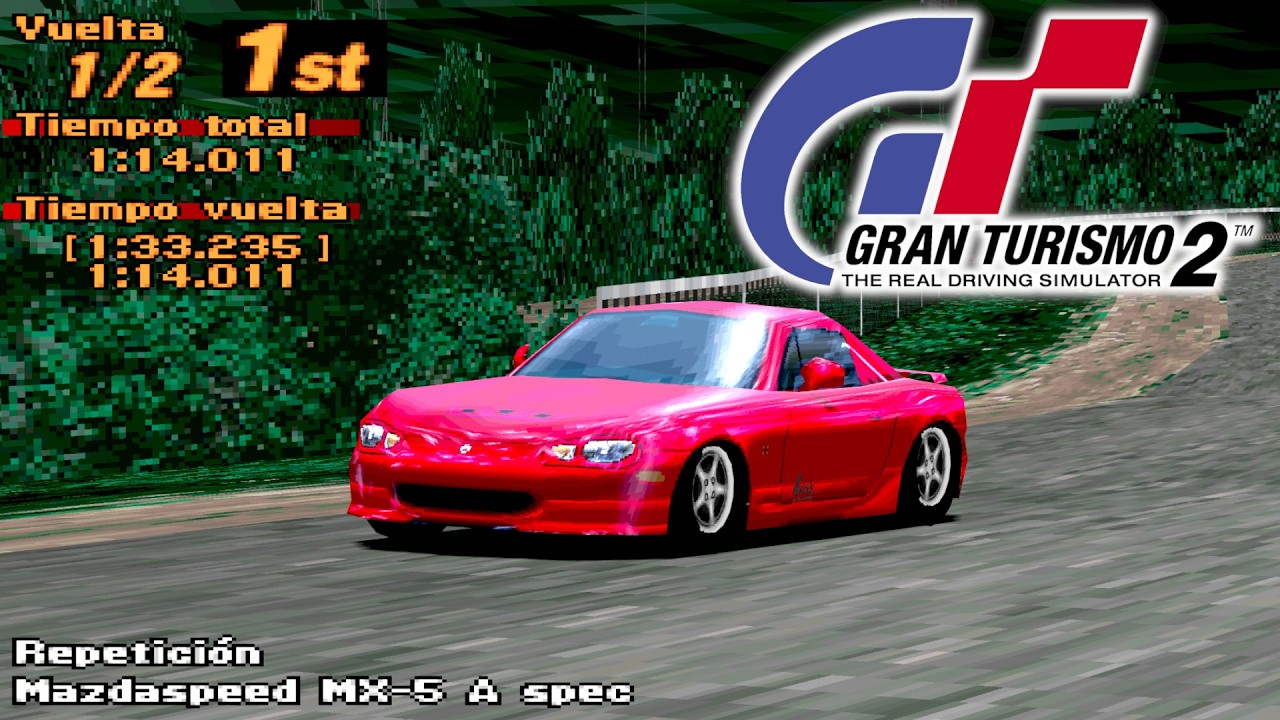 ¡Probando un Mazda MX-5 NB Tuneado! El Mazdaspeed MX-5 A-Spec - Gran Turismo 2