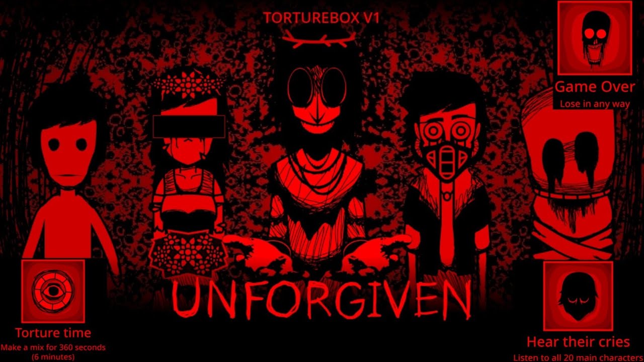 İNCREDİBOX torturebox v1 unforgiven achievements: game over, hear their cries, torture time