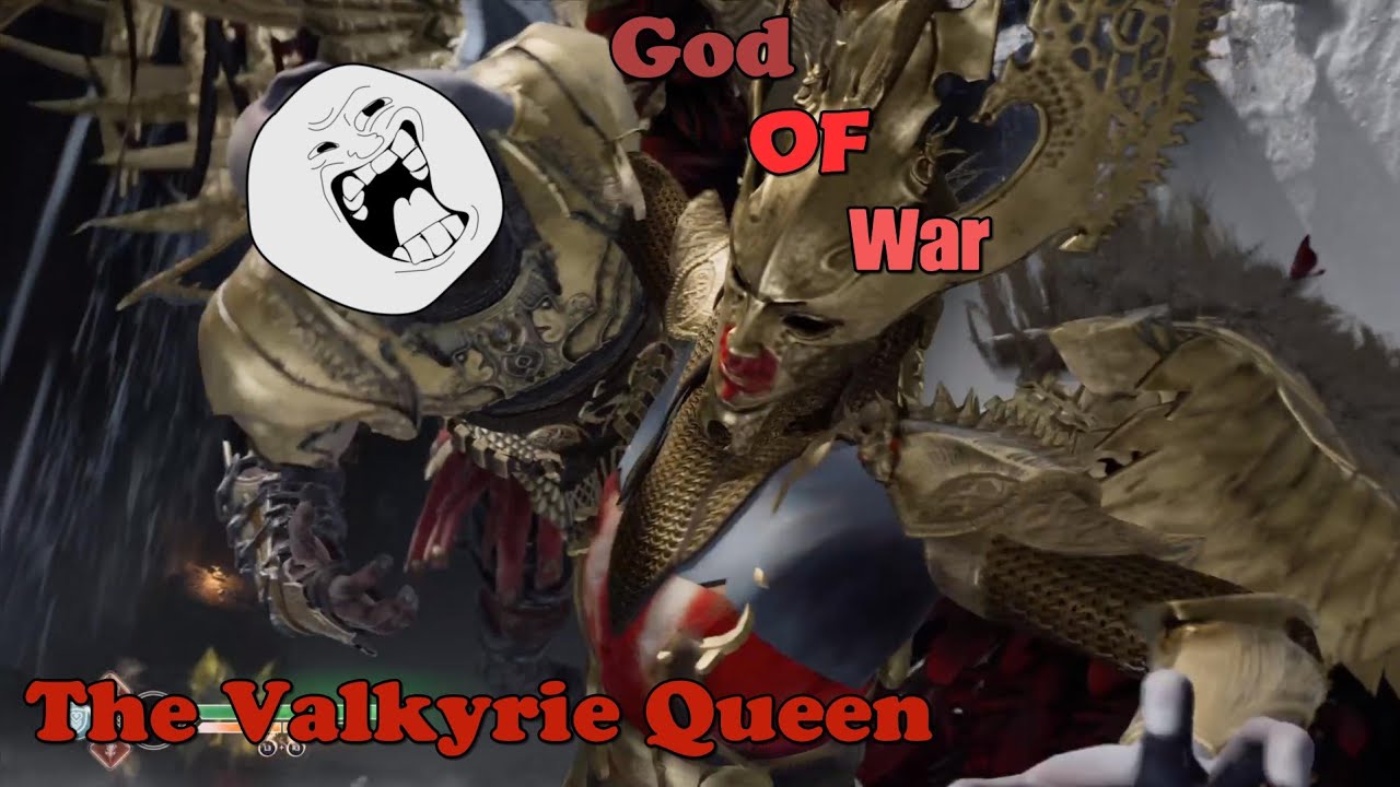 God Of War Fighting The Valkyrie Queen First time