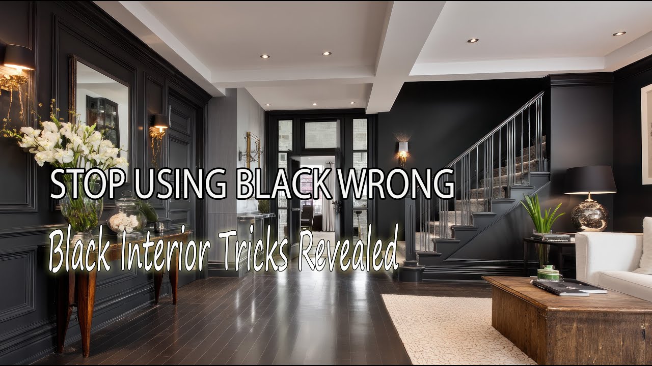 From Ordinary to Luxury | Black Interior Design Tricks Designers Actually Use