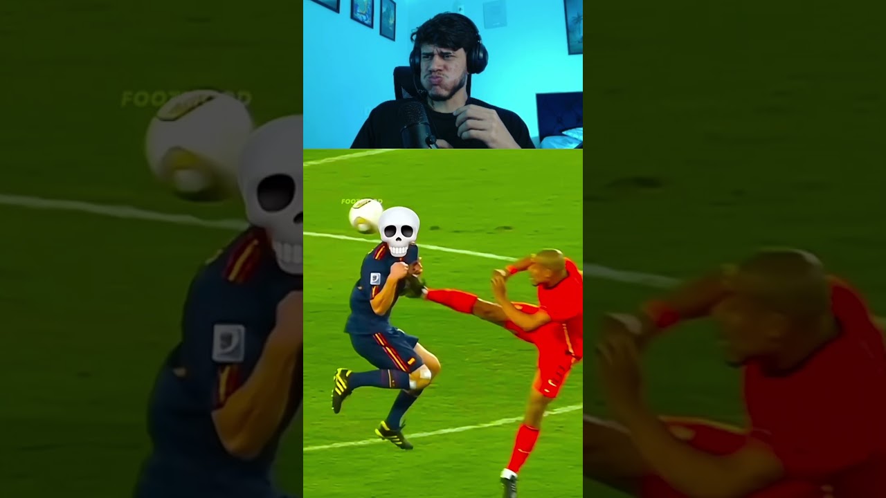 Jogadas perigosas no futebol #futebol #react