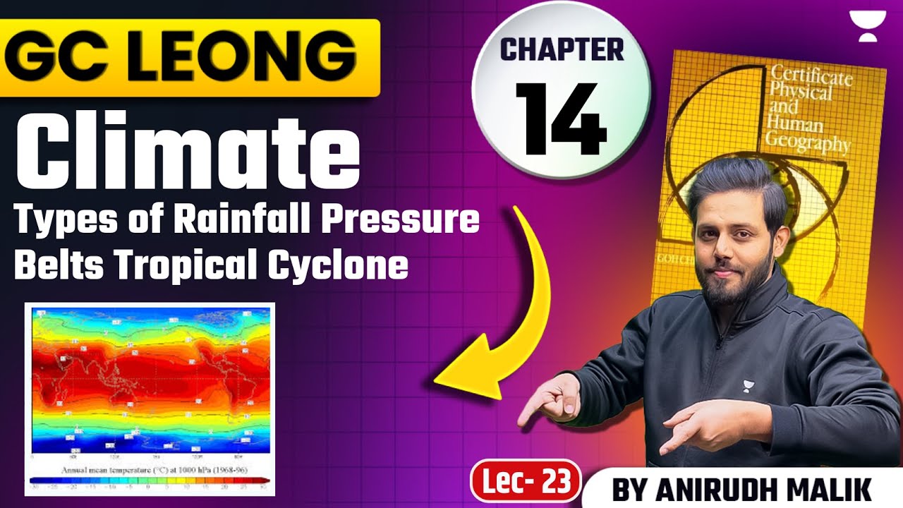 [GC Leong Series] Climate | Types of rainfall pressure belts | Geography | UPSC  | Anirudh Malik