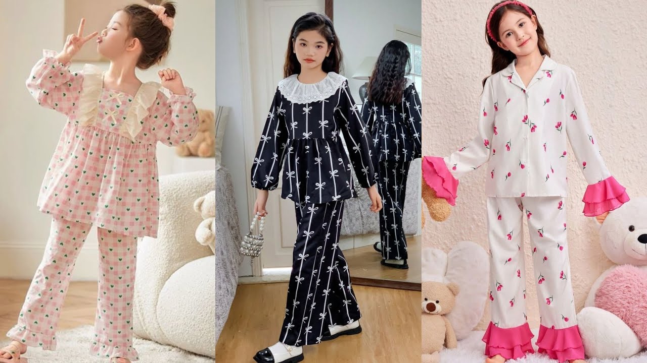 Co Ord Set Dress Designs For Small Girls 2026||Baby Girls Same Print Designs||All Over Print Dress 