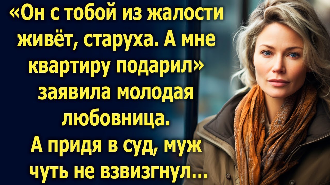 Он мне квартиру подарил, а ты уже старая, смеялась любовница. А придя в суд…