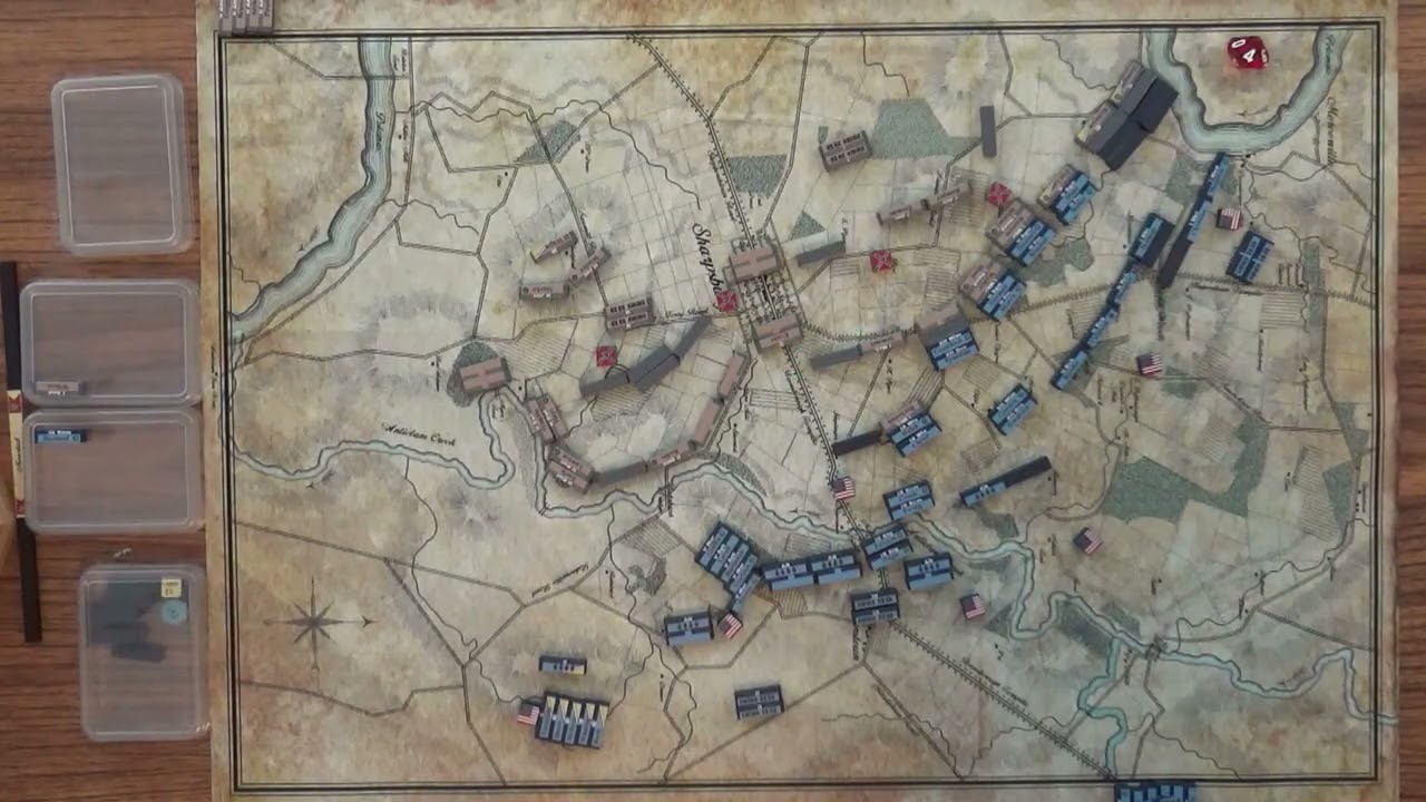 ANTIETAM animated replay with Musket Battles brigade system