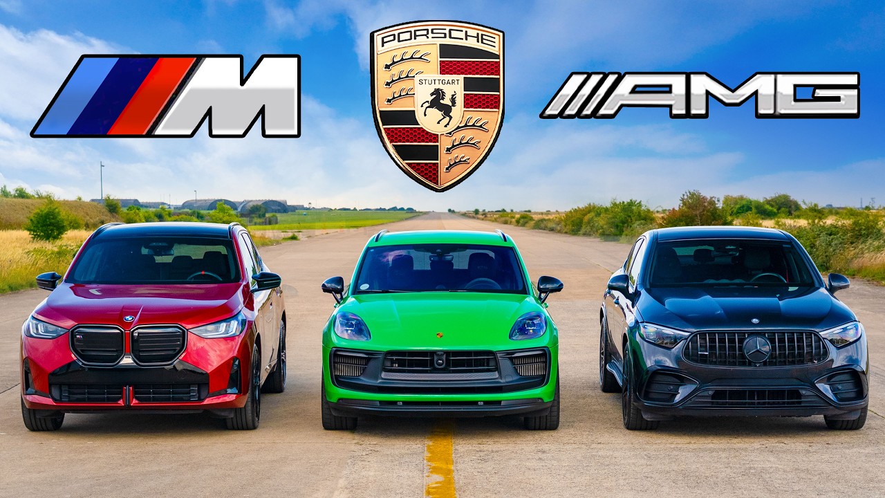 BMW X3 M50 vs Porsche Macan vs AMG GLC: CORRIDA DE ARRANCADA