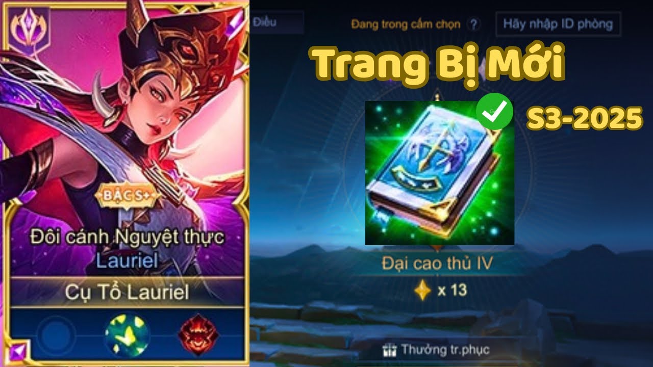 [CTL] Trận Đấu đầu tiên của Lauriel mùa mới lỗi chiêu và Trang Bị Siêu mới cho Lauriel