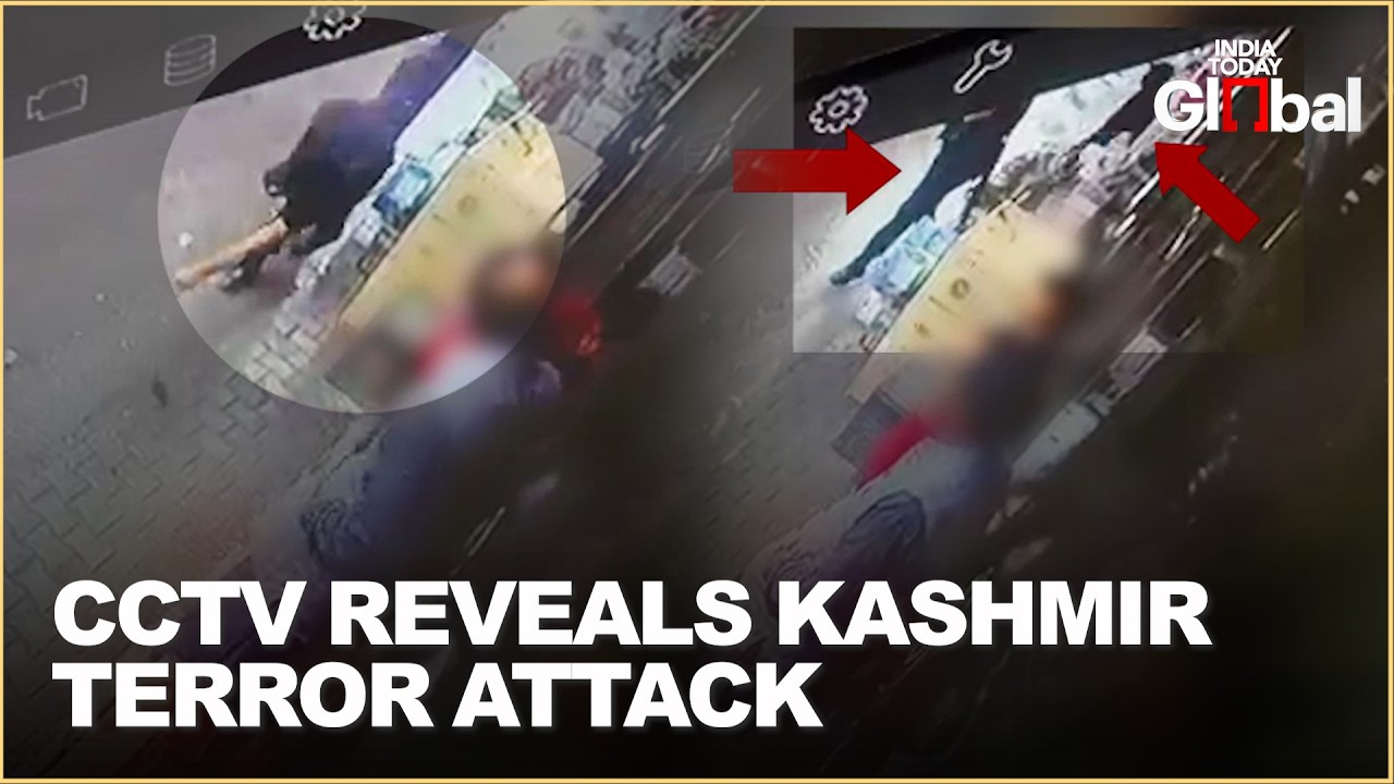 Chilling CCTV Shows Terrorist Shoot J&K Cop Point-Blank in Anantnag | LeT Proxy Claims Attack