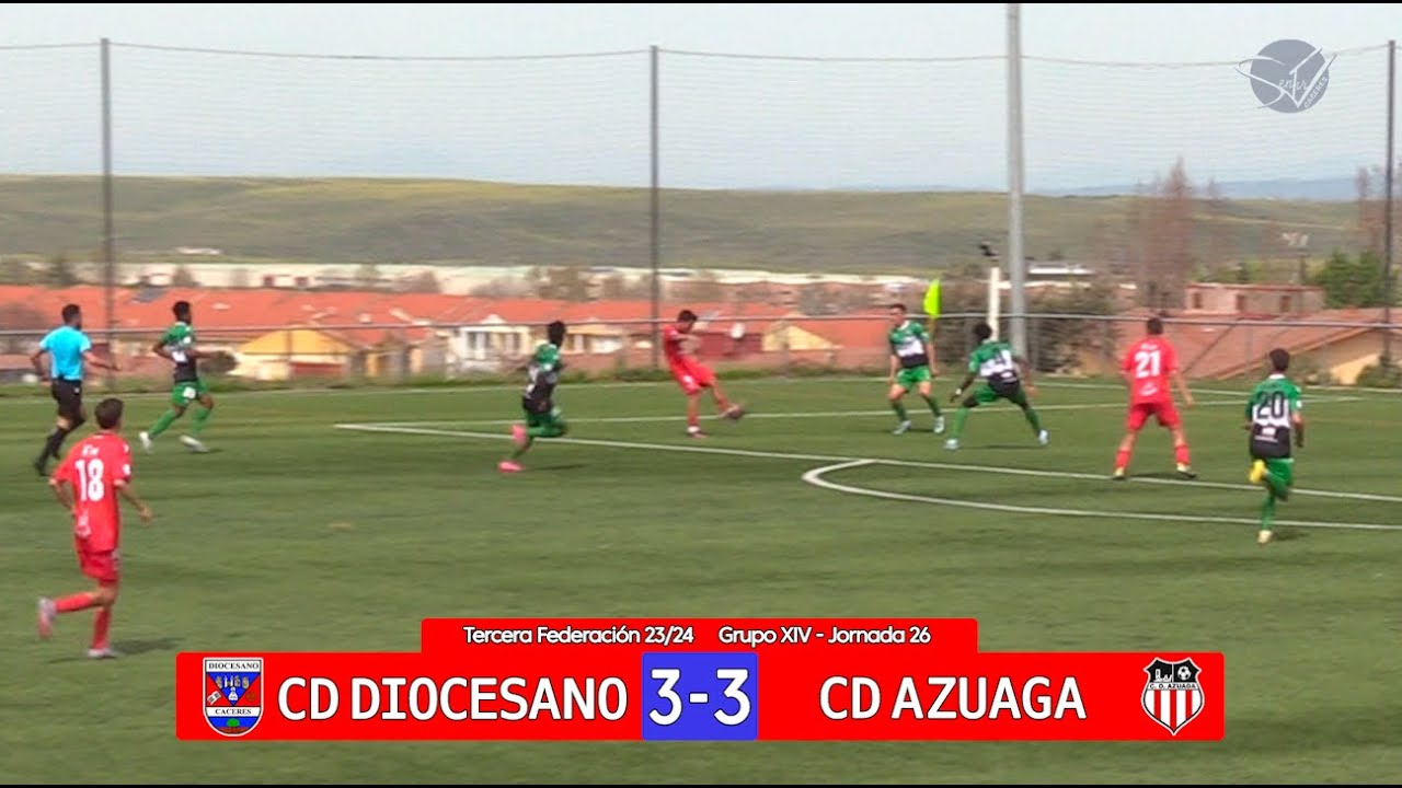 Resumen: CD Diocesano - CD Azuaga (Tercera Federación Gr.XIV 23/24)