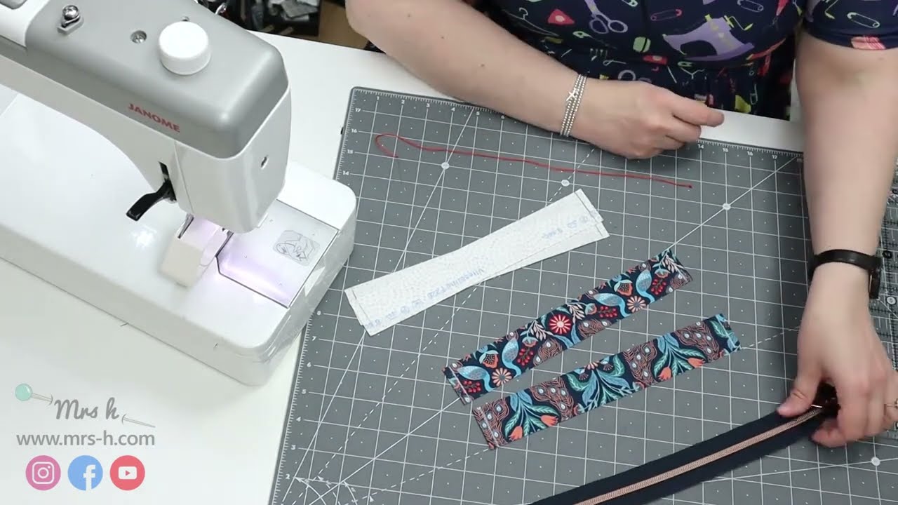 How to create a zip bridge to sew into a bag as a recessed zip