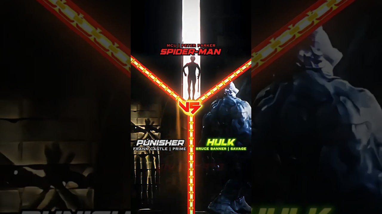 Hulk vs Punisher vs Spider-Man | MCU #vivshorts