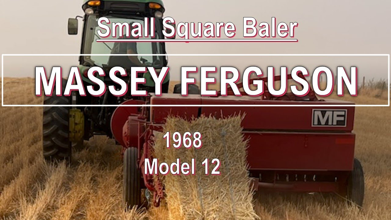 1968 Massey Ferguson Model 12 small square baler in action!