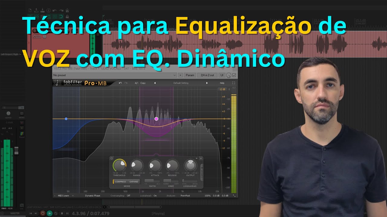 Equalização de VOZ com EQ Dinâmico