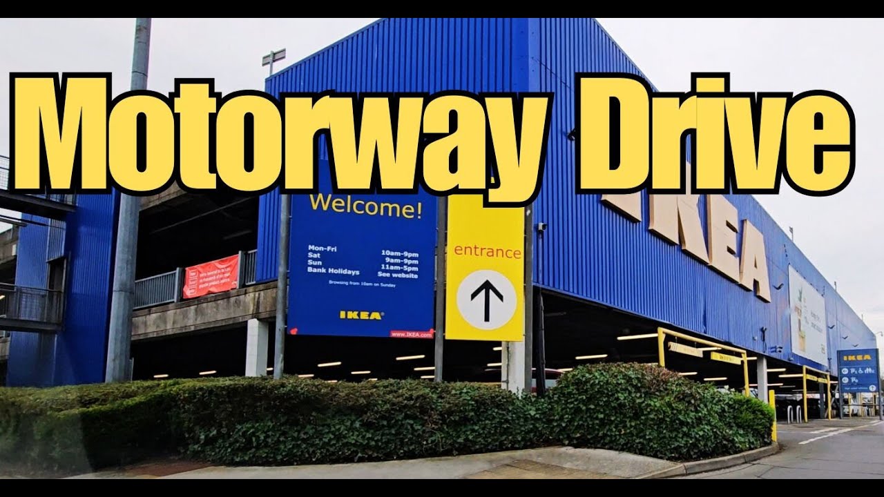 Leeds Highway Adventure: POV Drive from M1 to M62 on M621 + Pit Stop at IKEA