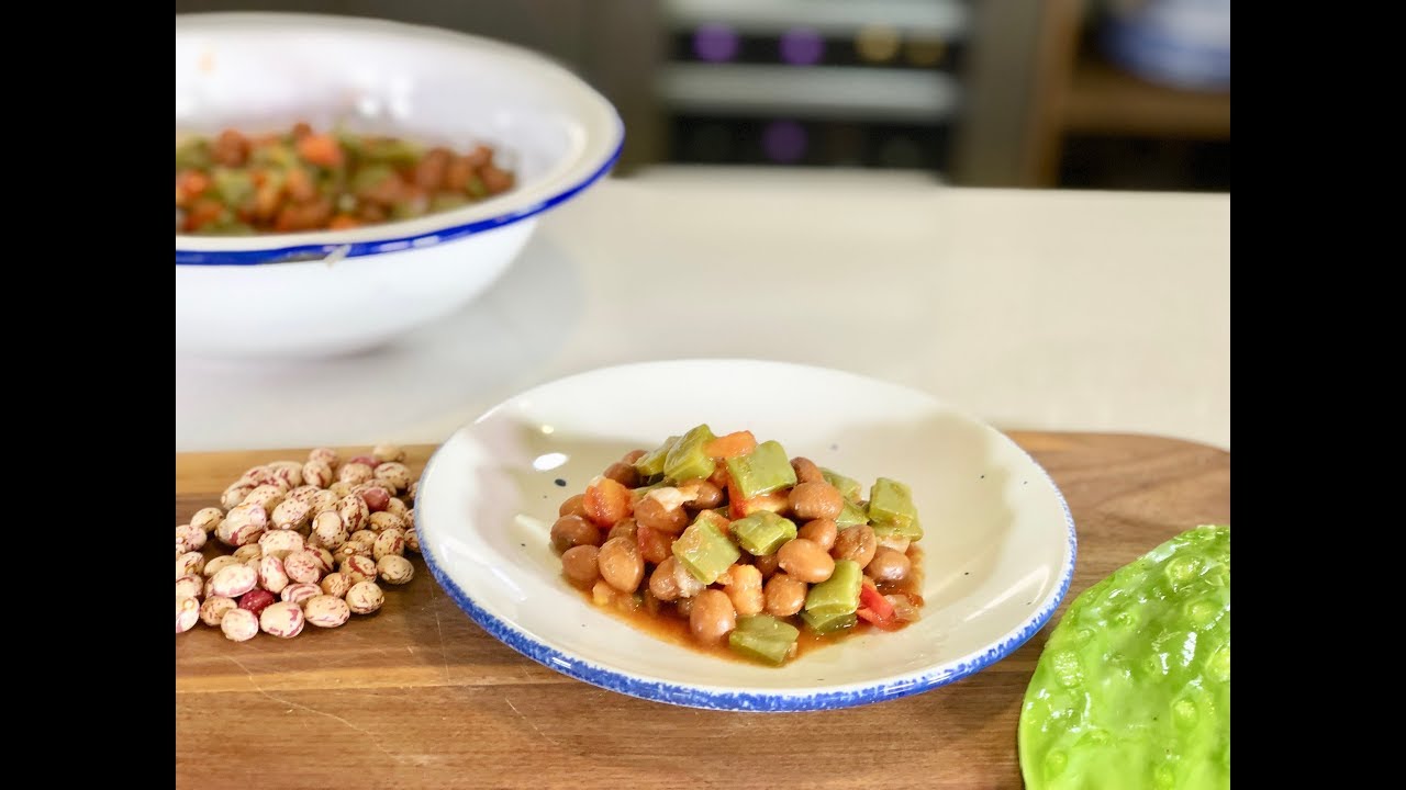 Ensalada fresca de frijoles con nopales- Cocina con Conexión