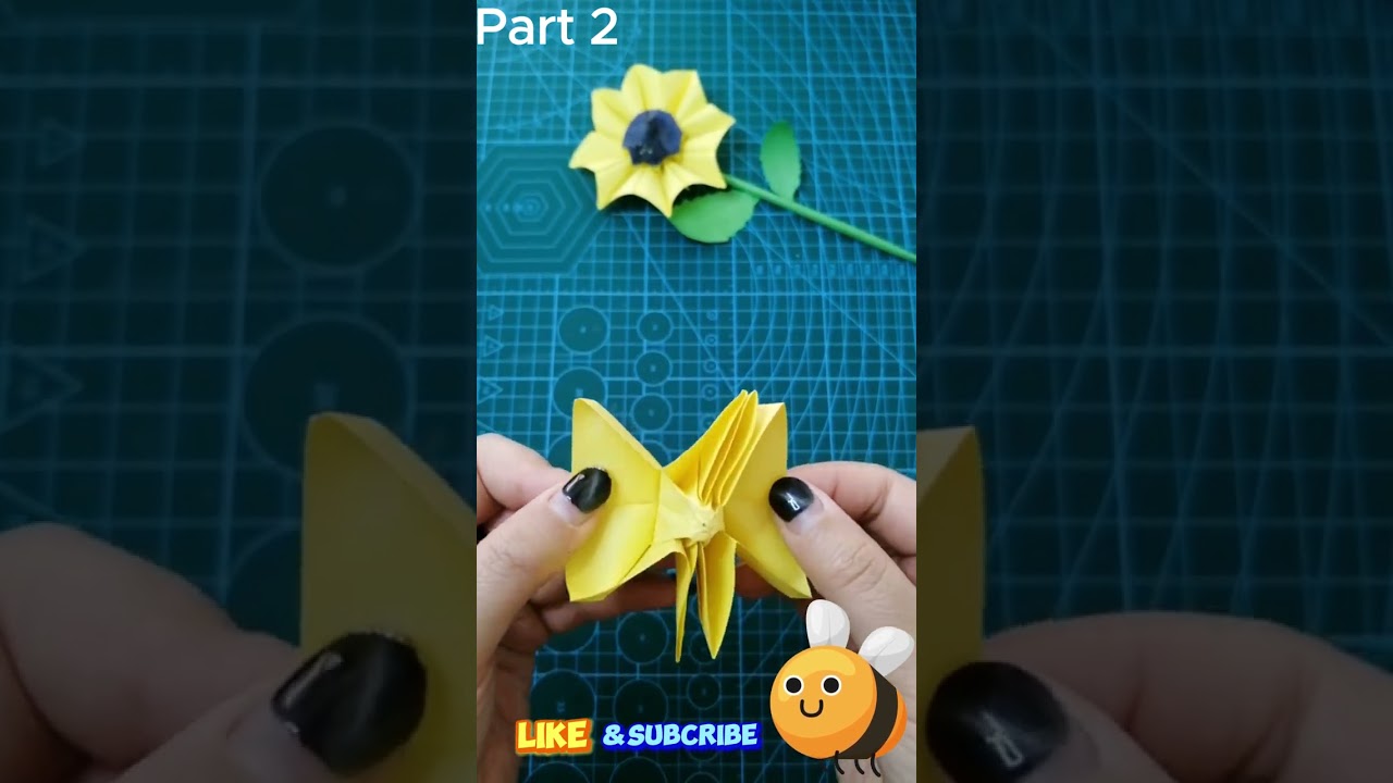 Easy DIY Paper Sunflower &ndash; Fun Family Craft Time! 🌻✨ - Part 2