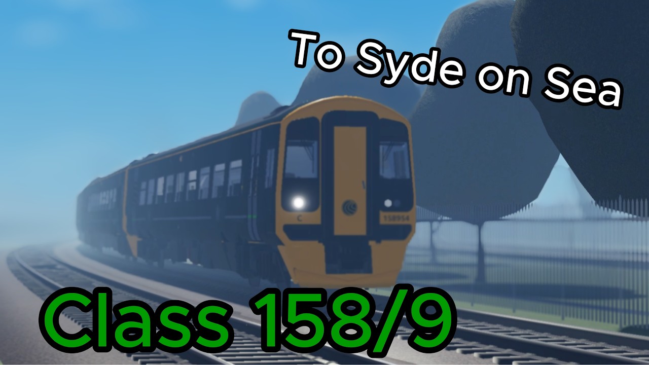 A.i voice test video | Class 158 | Leaton sidings - Syde on Sea | British Railway Roblox | ver 1.3.6