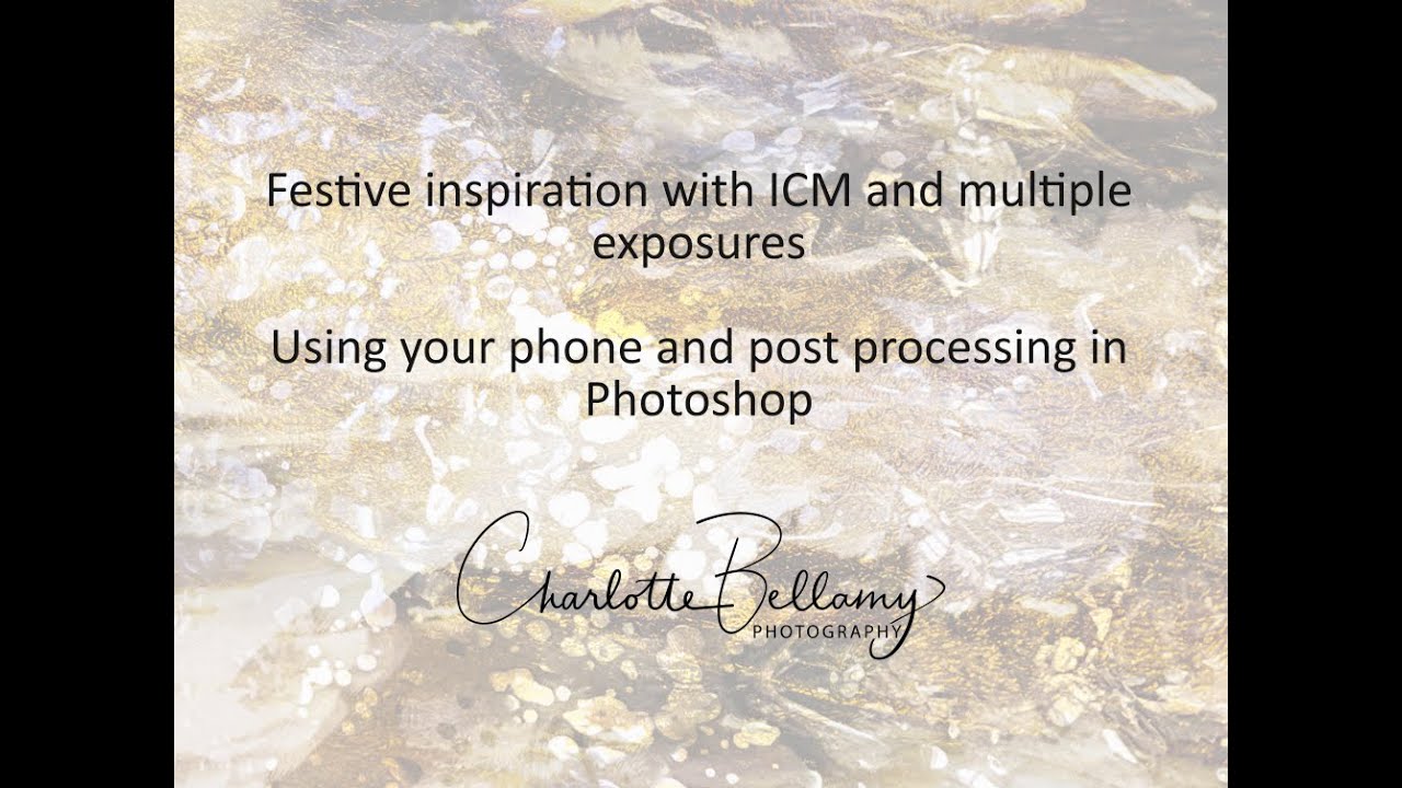 Праздничная ICM и мультиэкспозиция с фотографом Шарлоттой Беллами