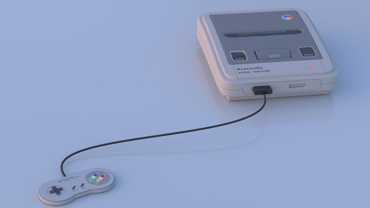 Speed Modeling | Nintendo SNES | Blender 2.8