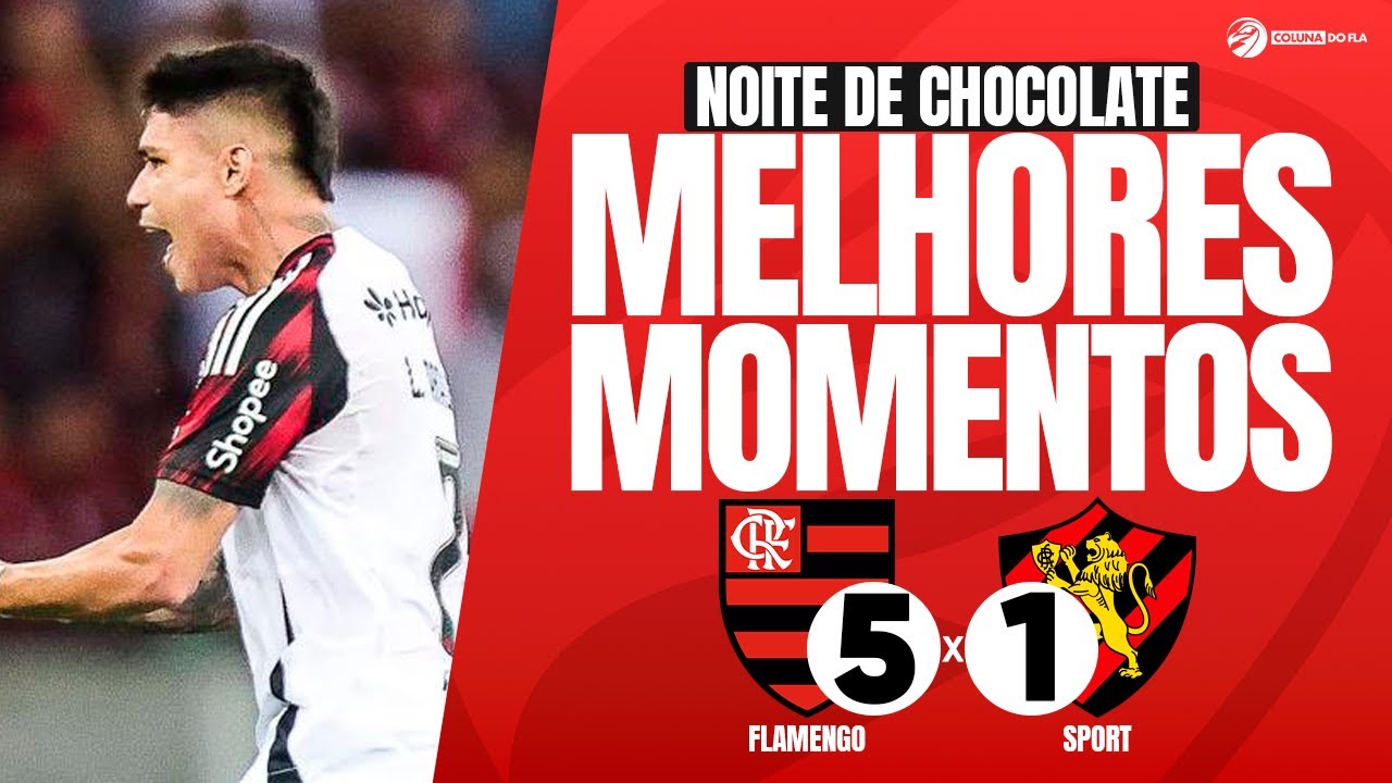 FLAMENGO 5x1 Sport | MELHORES MOMENTOS E GOLS | Brasileir&atilde;o 2025