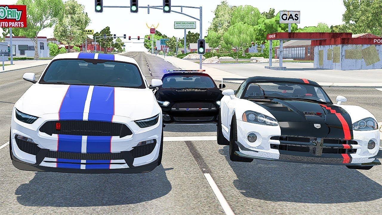 Police vs Street Racers & FAILS #19 BeamNG DRIVE | Smashchan