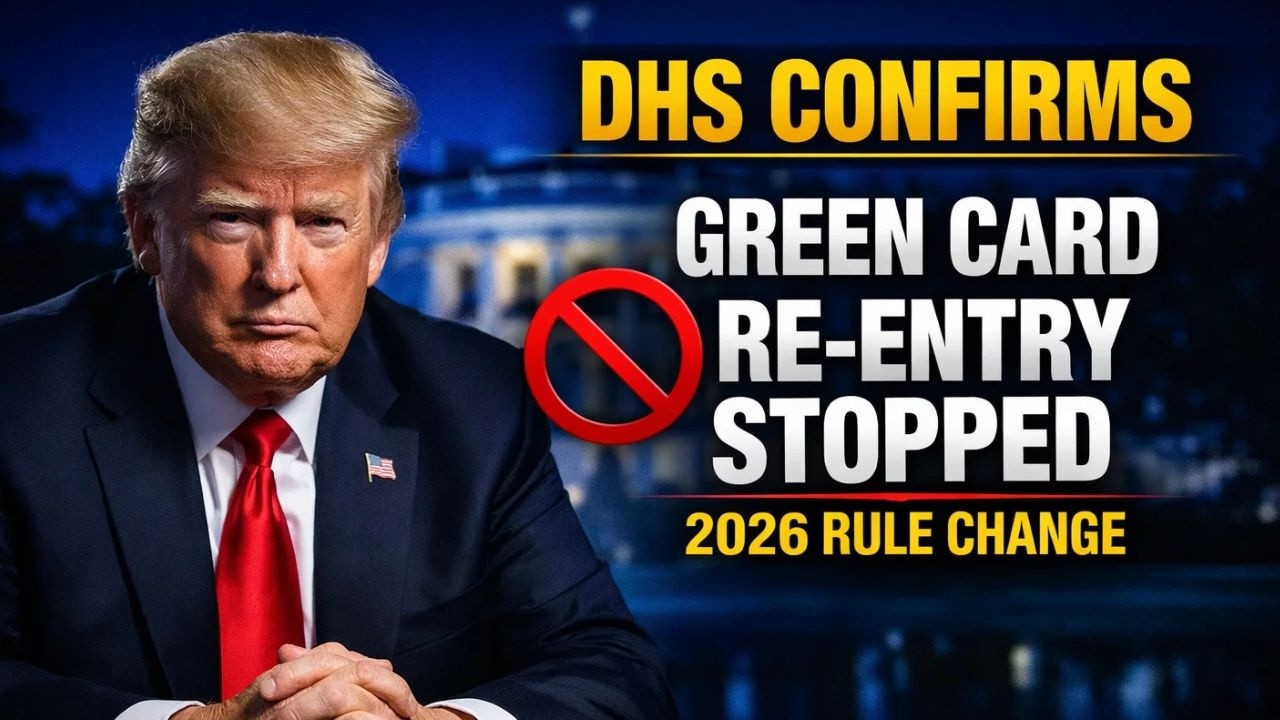 🚫 DHS Confirms: Green Card Re-Entry Stopped — 2026 Immigration Rule Change