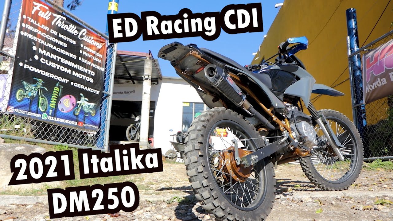 7K RPM CORTE Y SONIDO | ITALIKA DM250 ED RACING cdi |  Full Throttle Customs | MTY Mexico