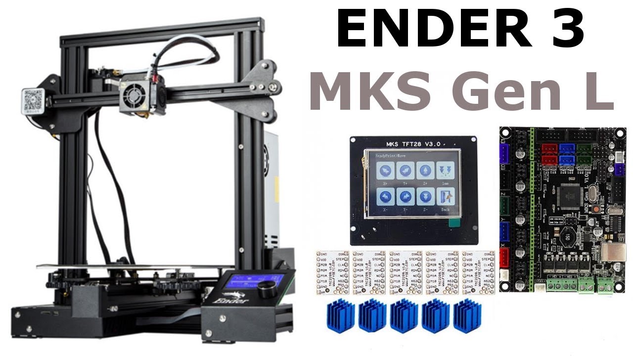 Ender 3 MKS Gen L con TFT 28 y TMC2208