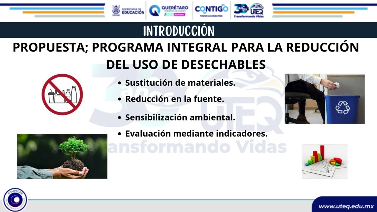 Programa Integral para la Reducción del Uso de Desechables en las Opciones de Alimentos