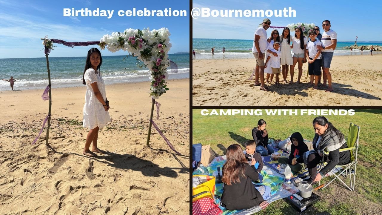 Birthday Celebration at Bournemouth Beach | Camping Fun with Friends - Part 3