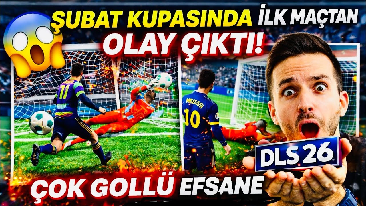 ŞUBAT KUPASINDA İLK MAÇTAN OLAY ÇIKTI! 🔥 Çok Gollü Efsane Maç | DLS 26 