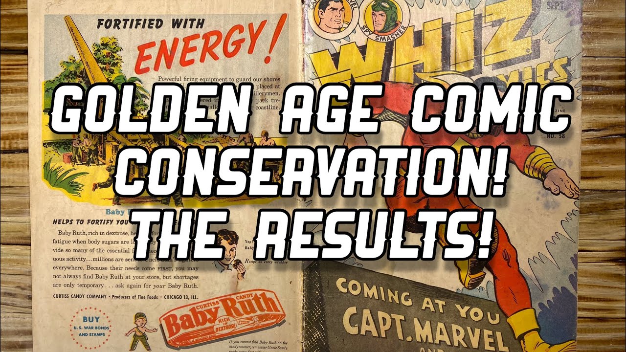 Golden Age Comic Conservation!  The Results!