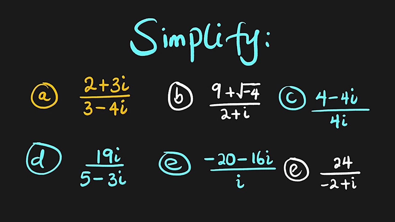 Division of Complex Numbers