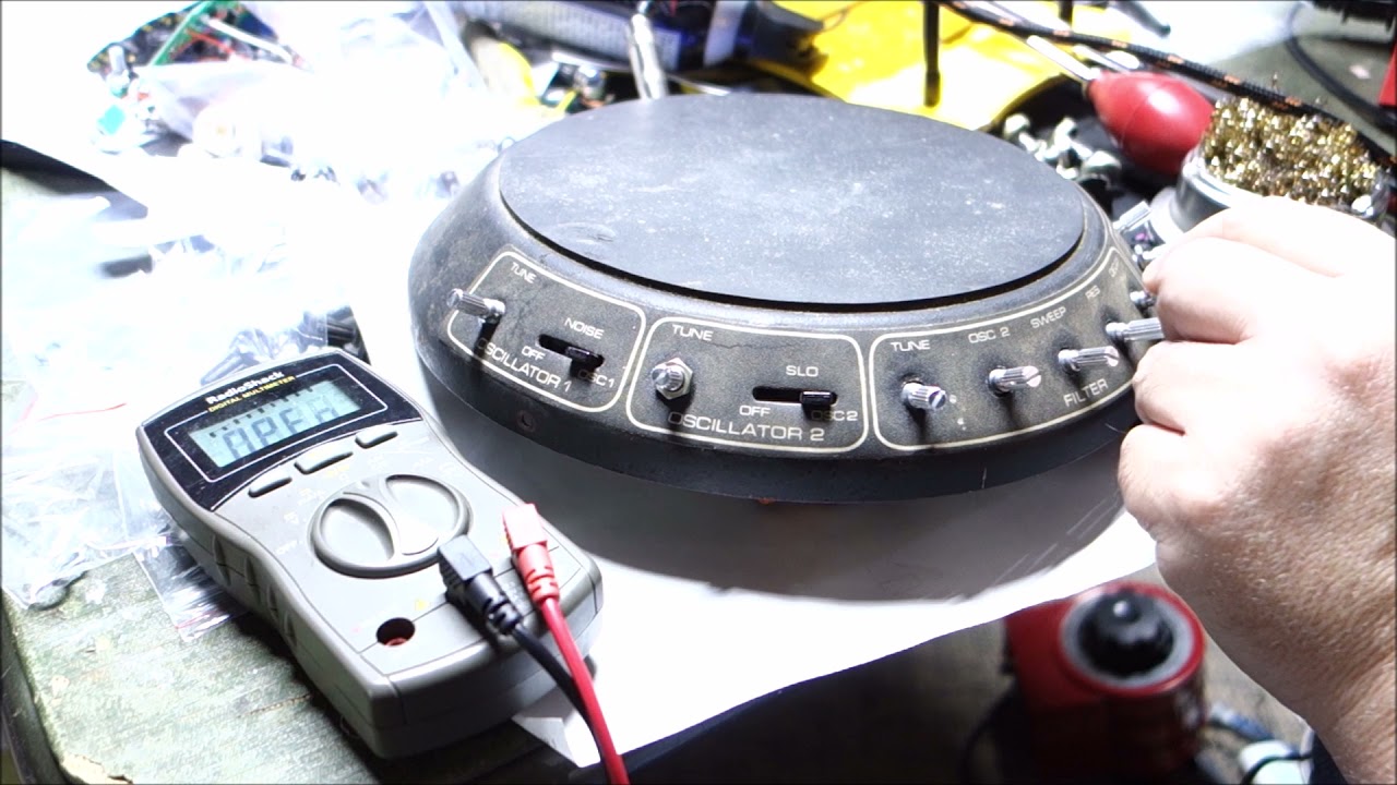 Synare 3  by Star Instruments.  A very broken analog drum synthesizer.  Will it work again??